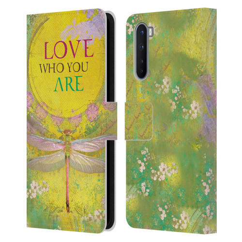 Duirwaigh Insects Dragonfly 3 Leather Book Wallet Case Cover For OnePlus Nord 5G