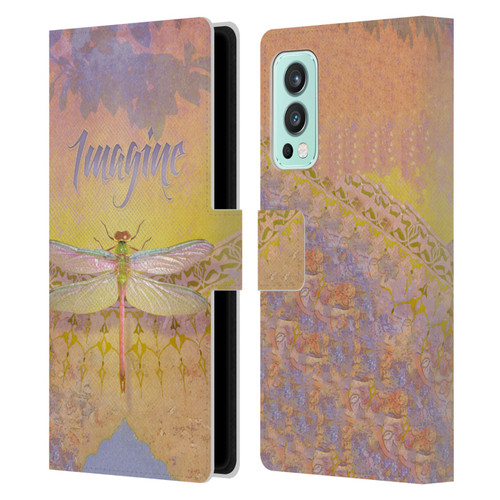 Duirwaigh Insects Dragonfly 2 Leather Book Wallet Case Cover For OnePlus Nord 2 5G