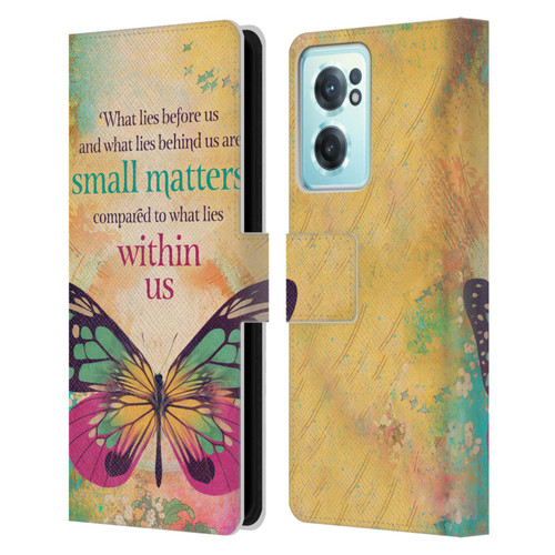 Duirwaigh Insects Butterfly 2 Leather Book Wallet Case Cover For OnePlus Nord CE 2 5G