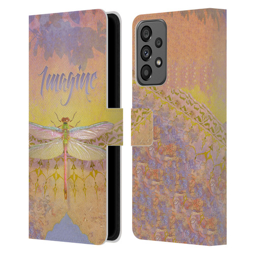 Duirwaigh Insects Dragonfly 2 Leather Book Wallet Case Cover For Samsung Galaxy A73 5G (2022)