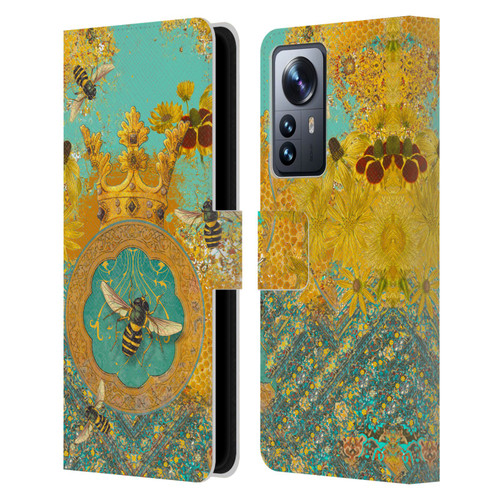 Duirwaigh Insects Bee Leather Book Wallet Case Cover For Xiaomi 12 Pro