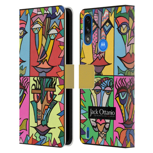 Jack Ottanio Art Six Krolls Leather Book Wallet Case Cover For Motorola Moto E7 Power / Moto E7i Power