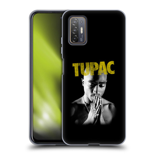 Tupac Shakur Key Art Golden Soft Gel Case for HTC Desire 21 Pro 5G