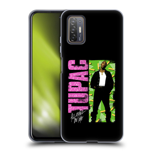 Tupac Shakur Key Art Distressed Look Soft Gel Case for HTC Desire 21 Pro 5G