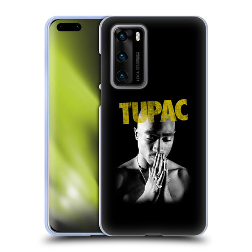 Tupac Shakur Key Art Golden Soft Gel Case for Huawei P40 5G