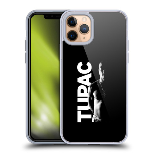 Tupac Shakur Key Art Black And White Soft Gel Case for Apple iPhone 11 Pro