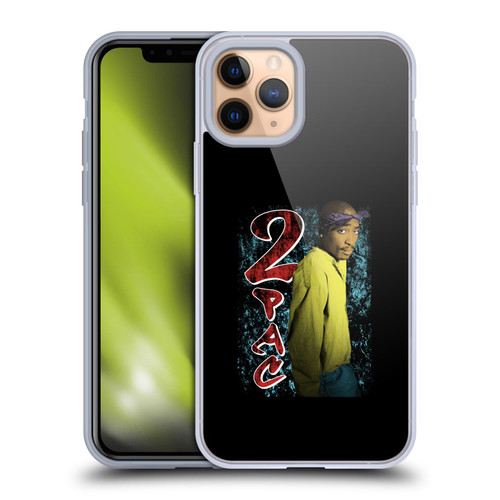 Tupac Shakur Key Art Vintage Soft Gel Case for Apple iPhone 11 Pro