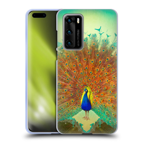 Duirwaigh Animals Peacock Soft Gel Case for Huawei P40 5G