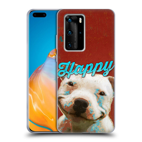 Duirwaigh Animals Pitbull Dog Soft Gel Case for Huawei P40 Pro / P40 Pro Plus 5G