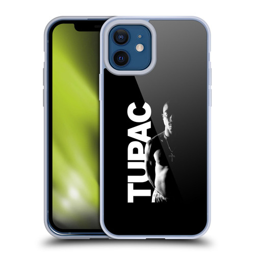 Tupac Shakur Key Art Black And White Soft Gel Case for Apple iPhone 12 / iPhone 12 Pro