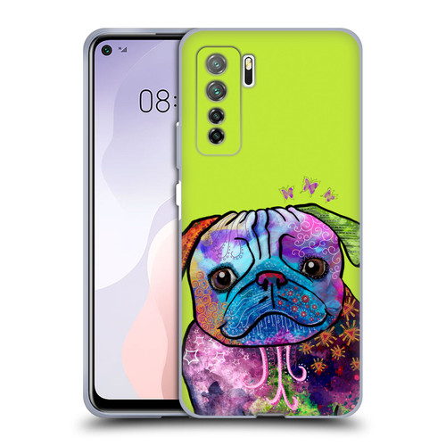 Duirwaigh Animals Pug Dog Soft Gel Case for Huawei Nova 7 SE/P40 Lite 5G