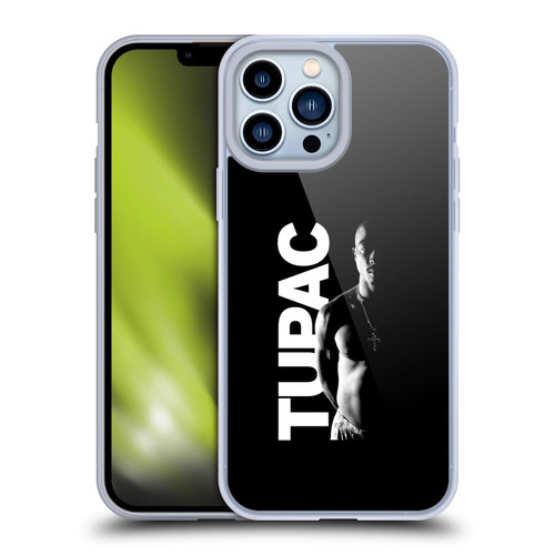 Tupac Shakur Key Art Black And White Soft Gel Case for Apple iPhone 13 Pro Max