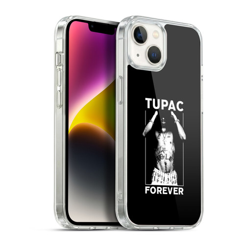 Tupac Shakur Key Art Forever Soft Gel Case for Apple iPhone 14 Plus