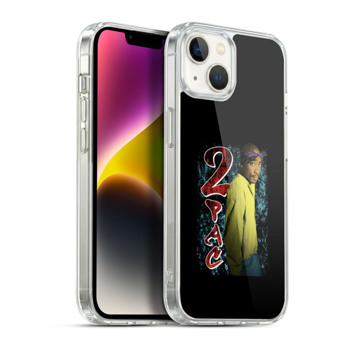 Tupac Shakur Key Art Vintage Soft Gel Case for Apple iPhone 14 Plus
