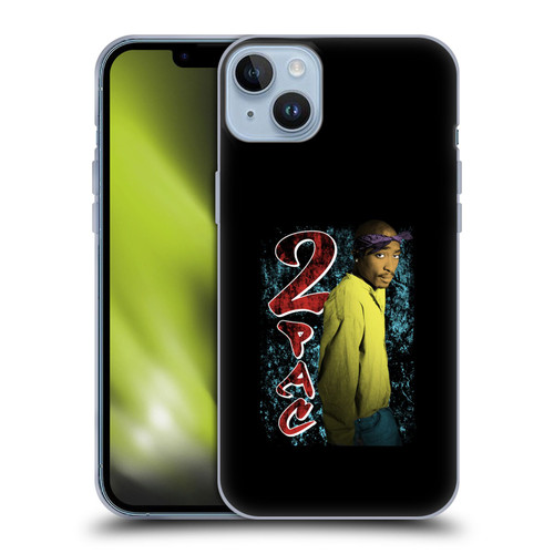 Tupac Shakur Key Art Vintage Soft Gel Case for Apple iPhone 14 Plus