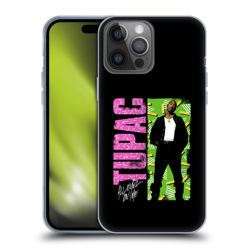 Tupac Shakur Key Art Distressed Look Soft Gel Case for Apple iPhone 14 Pro Max