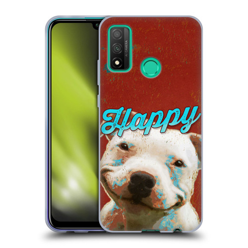 Duirwaigh Animals Pitbull Dog Soft Gel Case for Huawei P Smart (2020)