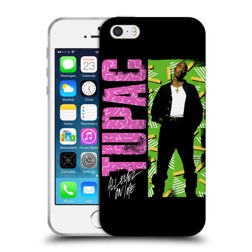 Tupac Shakur Key Art Distressed Look Soft Gel Case for Apple iPhone 5 / 5s / iPhone SE 2016