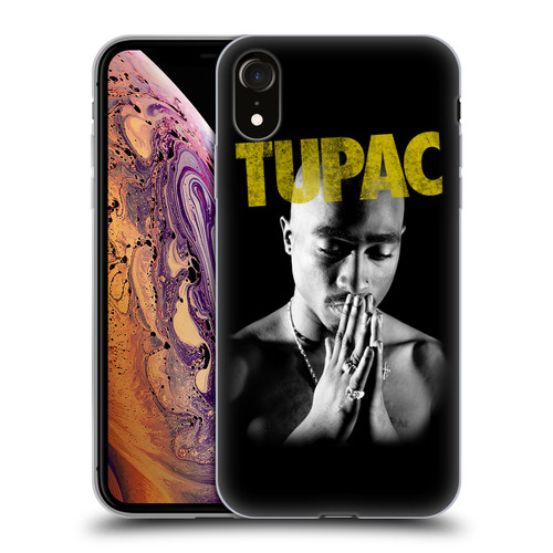Tupac Shakur Key Art Golden Soft Gel Case for Apple iPhone XR