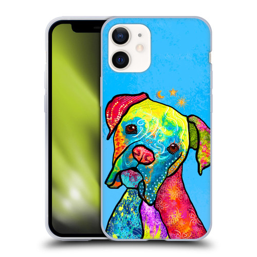 Duirwaigh Animals Boxer Dog Soft Gel Case for Apple iPhone 12 Mini
