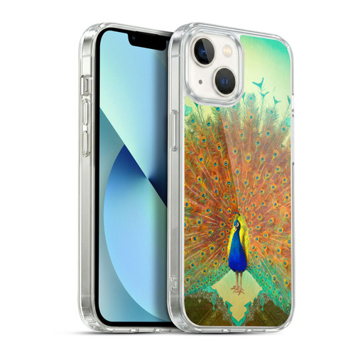 Duirwaigh Animals Peacock Soft Gel Case for Apple iPhone 13