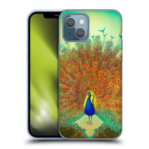 Duirwaigh Animals Peacock Soft Gel Case for Apple iPhone 13