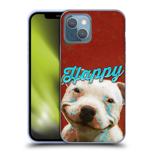 Duirwaigh Animals Pitbull Dog Soft Gel Case for Apple iPhone 13