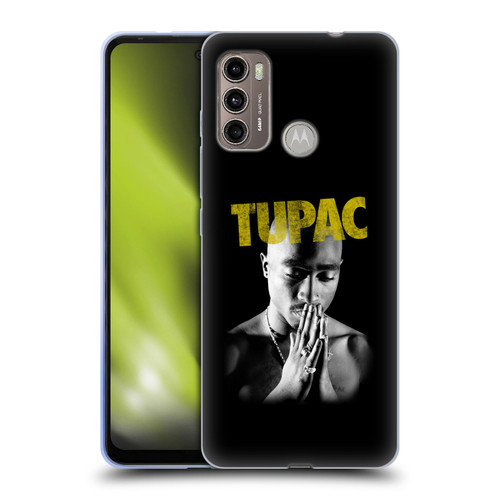 Tupac Shakur Key Art Golden Soft Gel Case for Motorola Moto G60 / Moto G40 Fusion