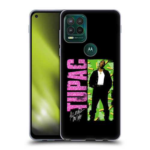 Tupac Shakur Key Art Distressed Look Soft Gel Case for Motorola Moto G Stylus 5G 2021