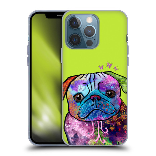 Duirwaigh Animals Pug Dog Soft Gel Case for Apple iPhone 13 Pro