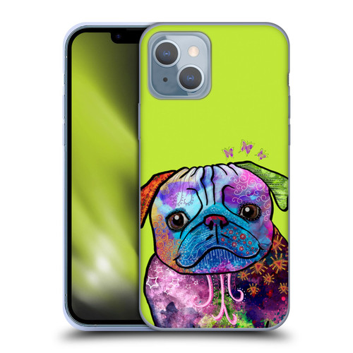 Duirwaigh Animals Pug Dog Soft Gel Case for Apple iPhone 14