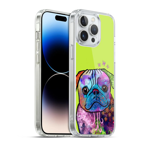 Duirwaigh Animals Pug Dog Soft Gel Case for Apple iPhone 14 Pro Max & MagSafe