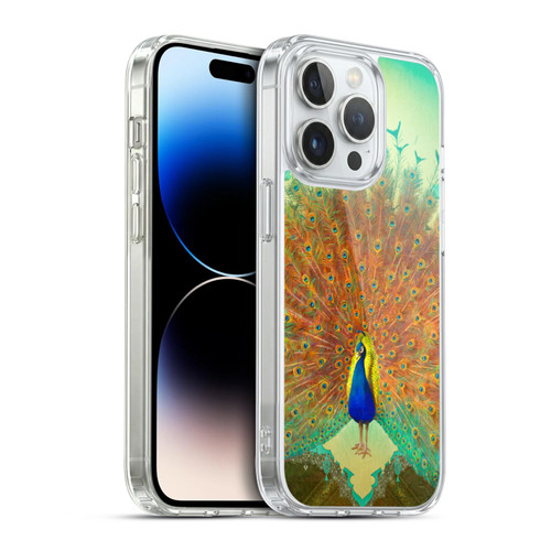 Duirwaigh Animals Peacock Soft Gel Case for Apple iPhone 14 Pro & MagSafe