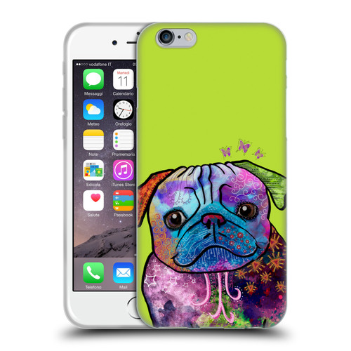 Duirwaigh Animals Pug Dog Soft Gel Case for Apple iPhone 6 / iPhone 6s