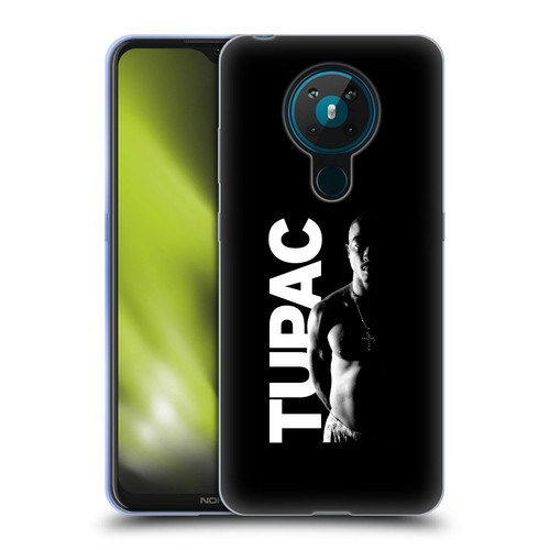 Tupac Shakur Key Art Black And White Soft Gel Case for Nokia 5.3