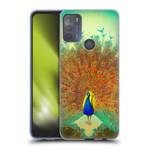 Duirwaigh Animals Peacock Soft Gel Case for Motorola Moto G50