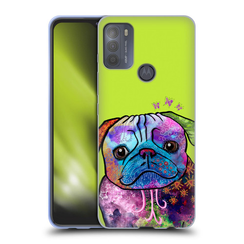 Duirwaigh Animals Pug Dog Soft Gel Case for Motorola Moto G50