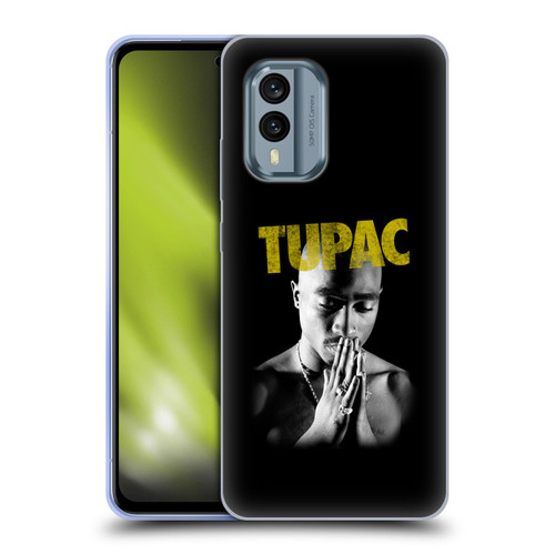 Tupac Shakur Key Art Golden Soft Gel Case for Nokia X30