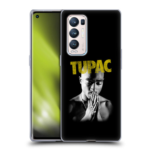 Tupac Shakur Key Art Golden Soft Gel Case for OPPO Find X3 Neo / Reno5 Pro+ 5G