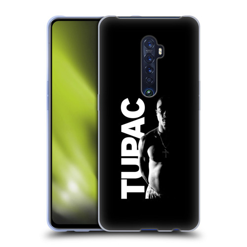 Tupac Shakur Key Art Black And White Soft Gel Case for OPPO Reno 2