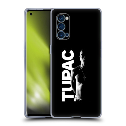 Tupac Shakur Key Art Black And White Soft Gel Case for OPPO Reno 4 Pro 5G