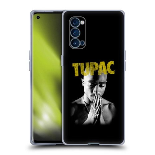 Tupac Shakur Key Art Golden Soft Gel Case for OPPO Reno 4 Pro 5G