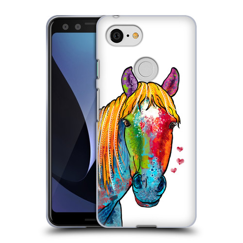 Duirwaigh Animals Horse Soft Gel Case for Google Pixel 3