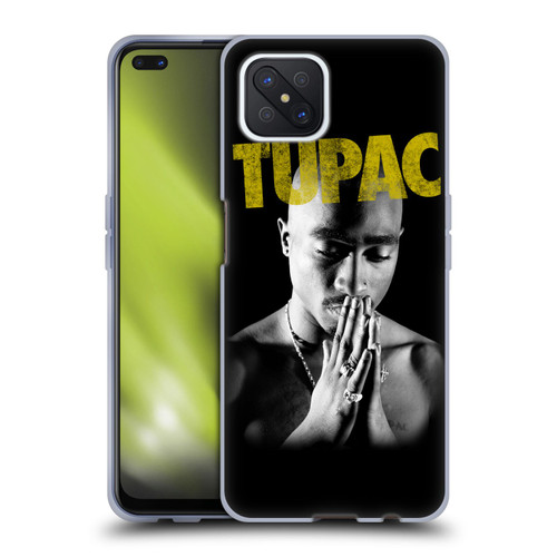 Tupac Shakur Key Art Golden Soft Gel Case for OPPO Reno4 Z 5G