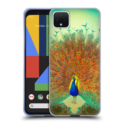 Duirwaigh Animals Peacock Soft Gel Case for Google Pixel 4 XL