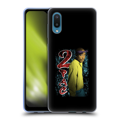 Tupac Shakur Key Art Vintage Soft Gel Case for Samsung Galaxy A02/M02 (2021)