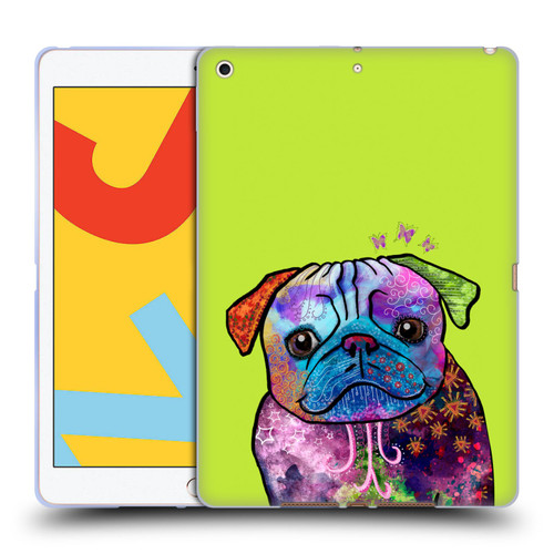 Duirwaigh Animals Pug Dog Soft Gel Case for Apple iPad 10.2 2019/2020/2021