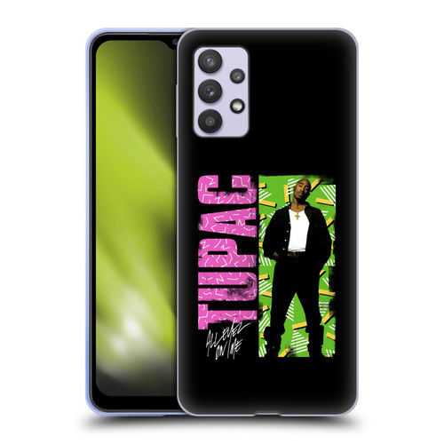 Tupac Shakur Key Art Distressed Look Soft Gel Case for Samsung Galaxy A32 5G / M32 5G (2021)
