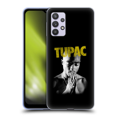 Tupac Shakur Key Art Golden Soft Gel Case for Samsung Galaxy A32 5G / M32 5G (2021)