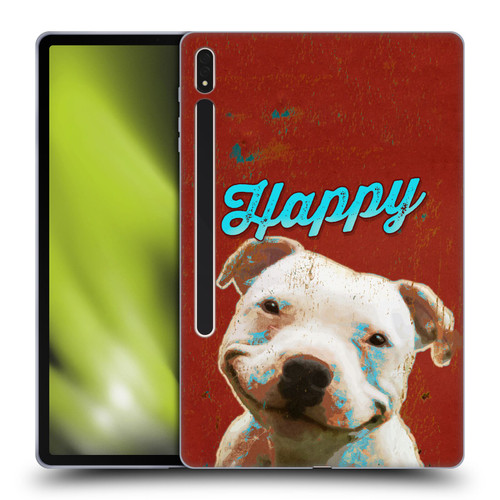 Duirwaigh Animals Pitbull Dog Soft Gel Case for Samsung Galaxy Tab S8 Plus